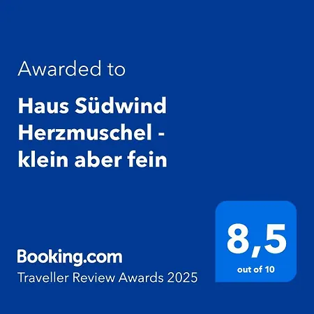 아파트 Haus Suedwind Herzmuschel - Klein Aber Fein 방어로게